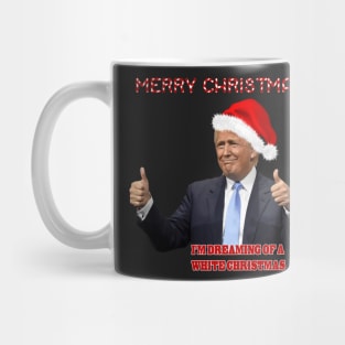Funny Trump White Christmas Mug